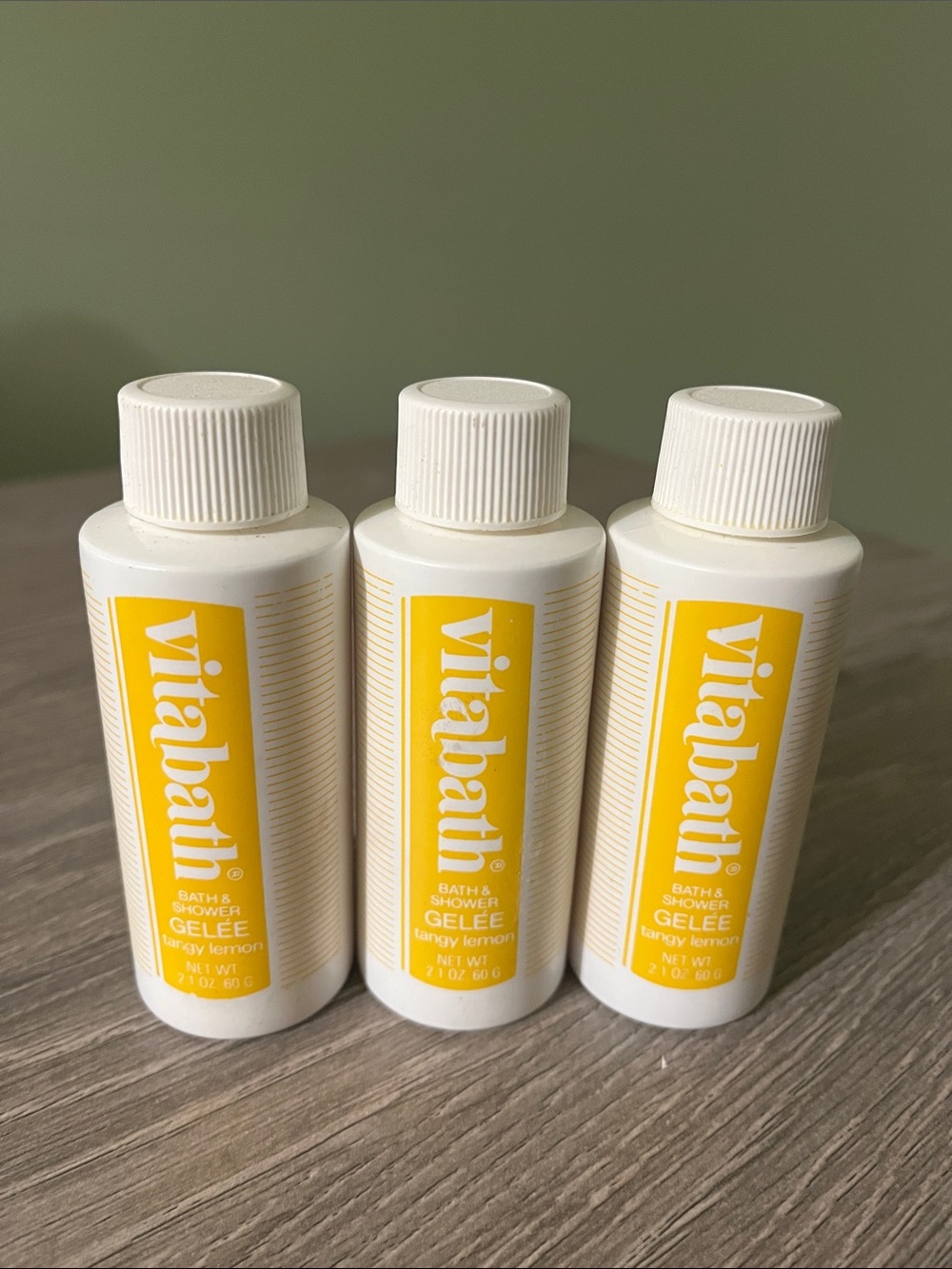 Vitabath 💜 Tangy Lemon Bath & Shower Gelée -  set of 3